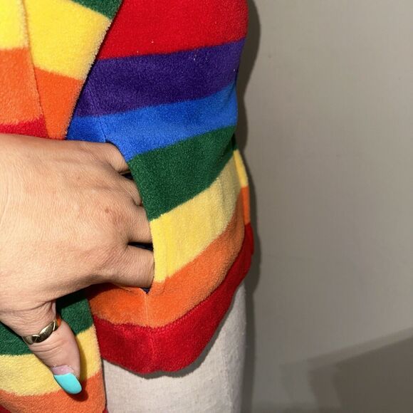 Tommy Hilfiger Zip Up Fleece Jacket Size Small EUC - Picture 9 of 11